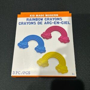 Kid Made Modern Rainbow Crayons 3 pieces New Lot of 2